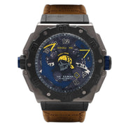 NSQUARE Pirate Storm Automatic 48mm N15.5 Black Vachetta Tan - Watches.com - N15.5