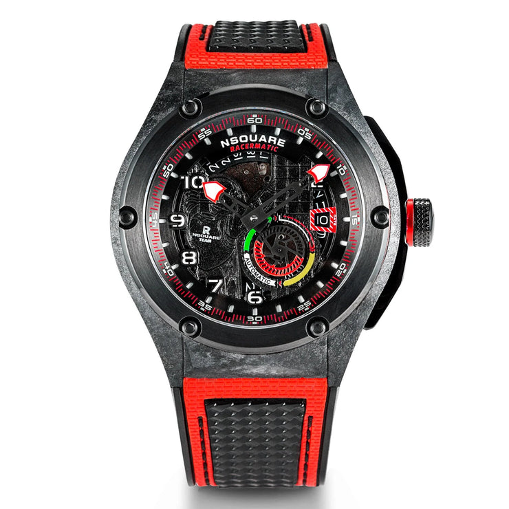 NSQUARE Racermatic Automatic N38.1 Red - Watches.com - N38.1 - RED