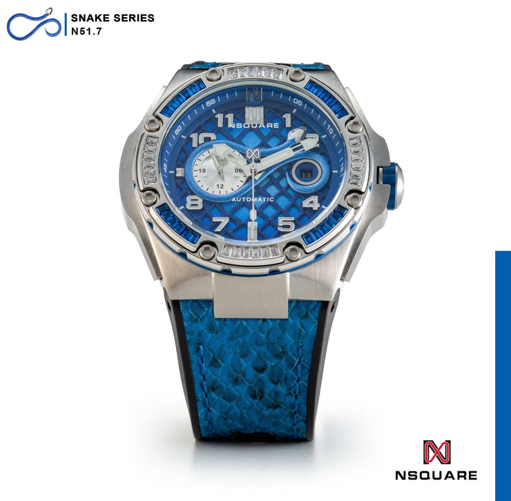 NSQUARE Snake Automatic Special Edition 46mm N51.7 Sapphire Blue - Watches.com - N51.7