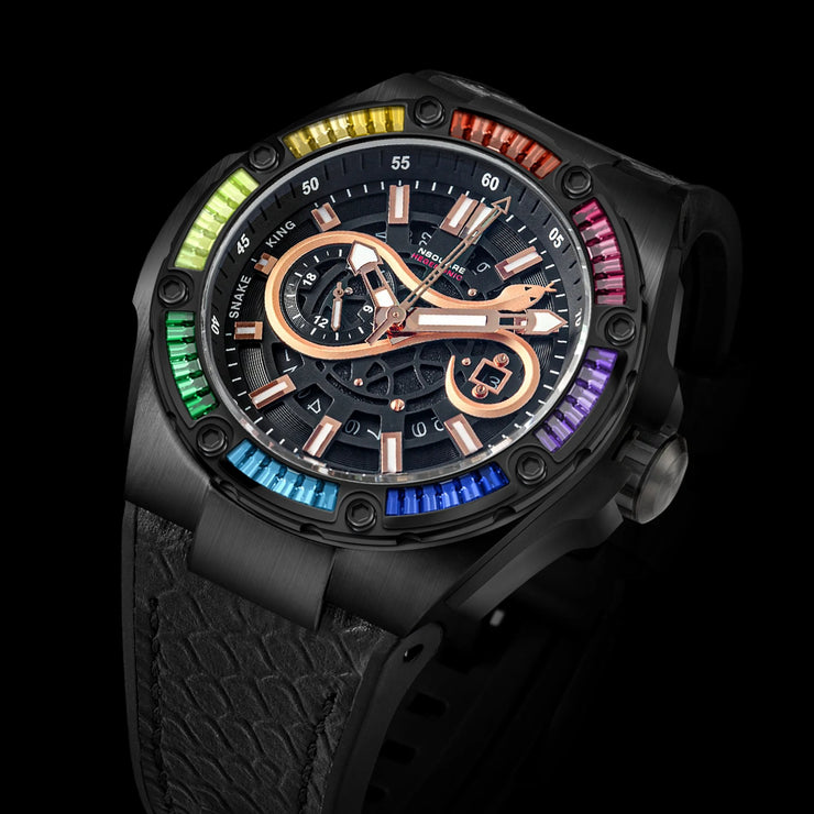 NSQUARE Snake Automatic Special Edition 46mm N51.8 Rainbow Black - Watches.com - N51.8 - BLACK