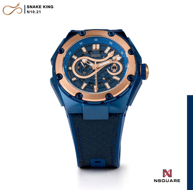 NSQUARE Snake King Automatic 46mm N10.21 Imperial Blue - Watches.com - N10.21