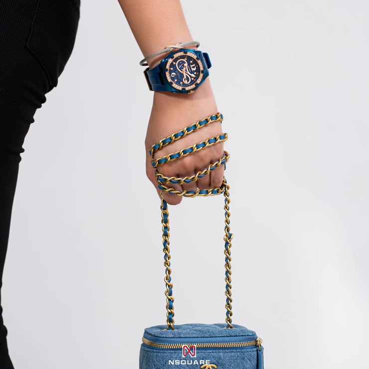 NSQUARE Snake Queen 39mm Automatic N48.12 Noble Blue - Watches.com - N48.12