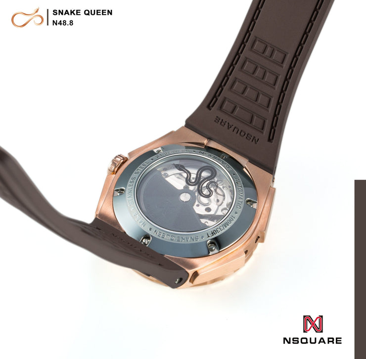 NSQUARE Snake Queen 39mm Automatic N48.8 Chocolate - Watches.com - N48.8