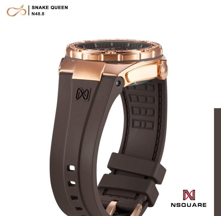 NSQUARE Snake Queen 39mm Automatic N48.8 Chocolate - Watches.com - N48.8