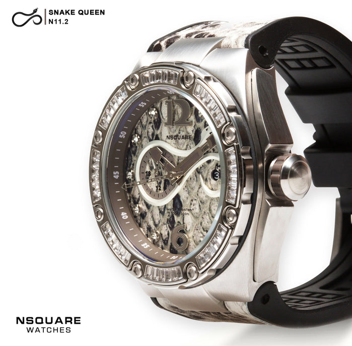 NSQUARE Snake Queen Automatic 46mm N11.2 White angled shot picture