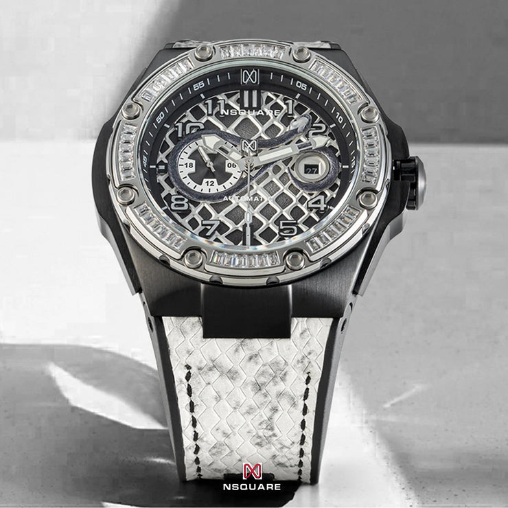 NSQUARE Snake Special Edition Automatic 46mm N51.2 White - Watches.com - N51.2