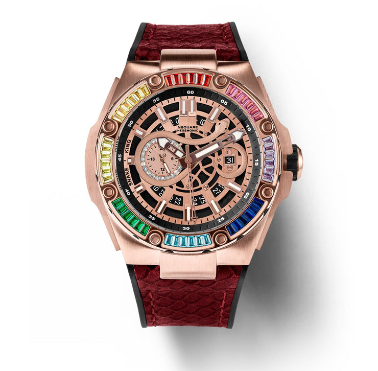 NSQUARE Snake Special Edition N51.9 Rainbow Rose Gold - Watches.com - N51.9 - Orange