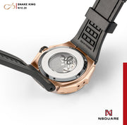 NSQUARE SnakeKing Automatic 46mm N10.20 Gold - Watches.com - N10.20 - LEATHER - RUBBER