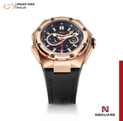 NSQUARE SnakeKing Automatic 46mm N10.20 Gold - Watches.com - N10.20 - LEATHER - RUBBER