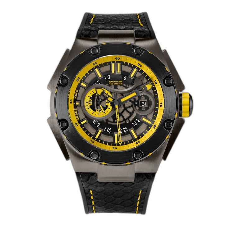 NSQUARE SnakeKing Automatic 46mm N10.3 Tour Yellow Black - Watches.com - N10.3 - BLACK