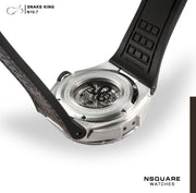 NSQUARE SnakeKing Automatic 46mm N10.7 Chocolate Steel - Watches.com - N10.7