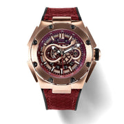 NSQUARE SnakeKing Automatic N10.1 RG Night Maroon - Watches.com - N10.1 - LEATHER - RUBBER