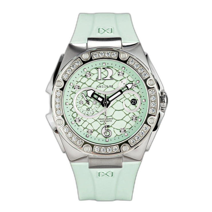 NSQUARE SnakeQueen 39mm Automatic N48.1 Turquoise - Watches.com - N48.1