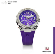 NSQUARE SnakeQueen 39mm Automatic N48.7 Purple - Watches.com - N48.7