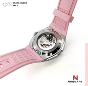 NSQUARE SnakeQueen Automatic 39mm N48.9 Pure Pink - Watches.com - N48.9