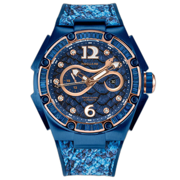 NSQUARE SnakeQueen Automatic Watch 46mm N11.10 Empress Blue - Watches.com - N11.10