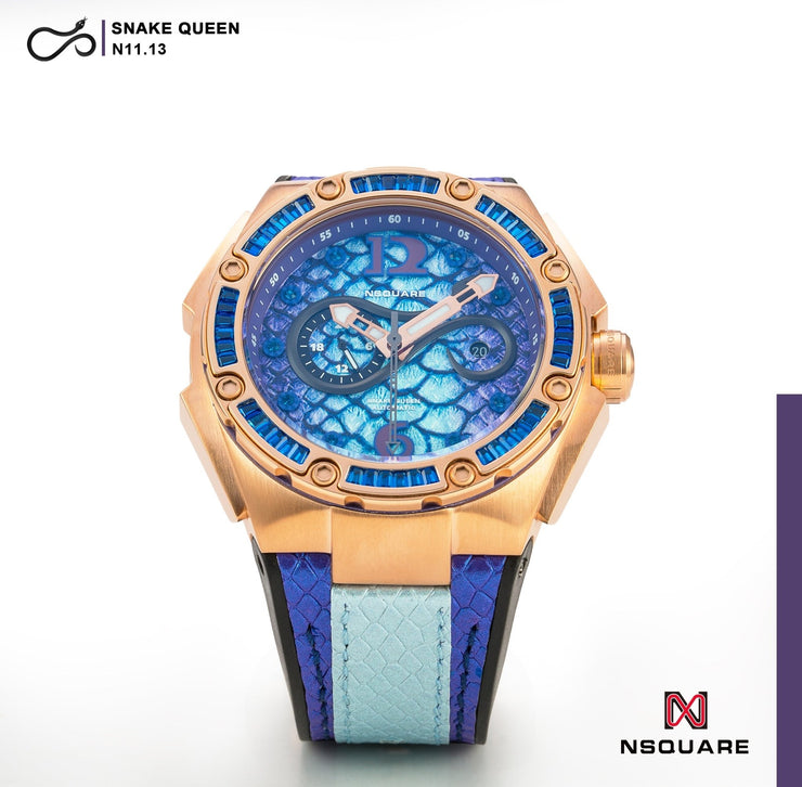 NSQUARE SnakeQueen Automatic Watch 46mm N11.13 Hyper Violet - Watches.com - N11.13