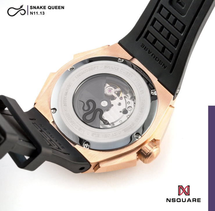 NSQUARE SnakeQueen Automatic Watch 46mm N11.13 Hyper Violet - Watches.com - N11.13