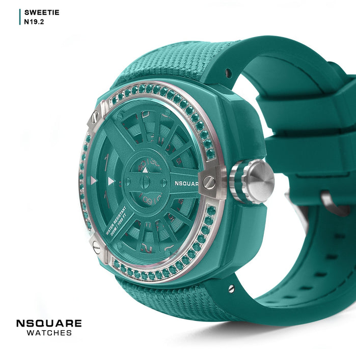 NSQUARE Sweetie 51mm N19.2 Clear Jade angled shot picture