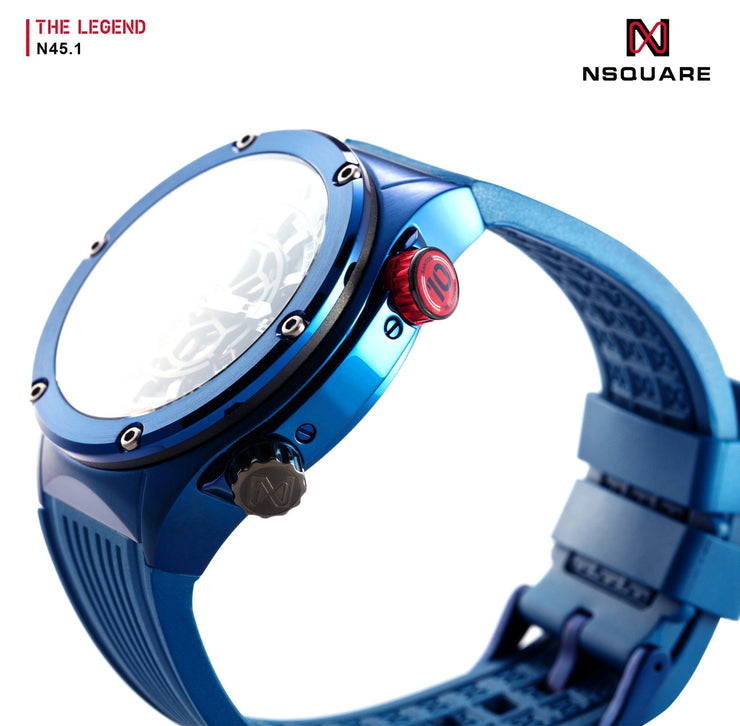 NSQUARE The Legend Automatic 45mm N45.1 Blue Limited Edition - Watches.com - N45.1