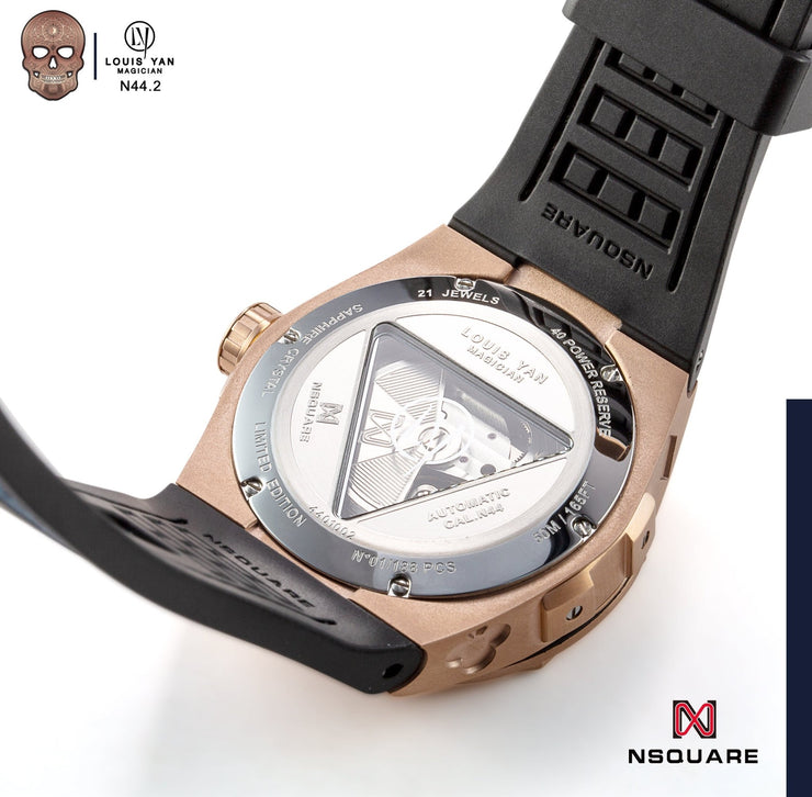 NSQUARE The Magician N44.2 Rose Gold Blue Limited Edition - Watches.com - N44.2