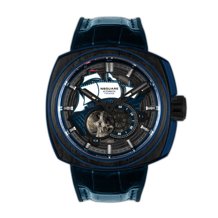 NSQUARE Voyager Automatic 51mm N25.2 Blue Black - Watches.com - N25.2