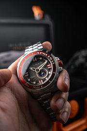 Nubeo Apollo 55th Automatic Limited Edition Mars Red - Watches.com - NB - 6093 - 22