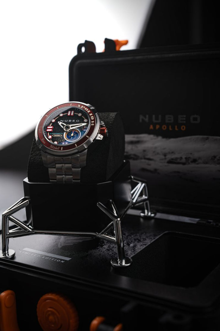 Nubeo Apollo 55th Automatic Limited Edition Mars Red - Watches.com - NB - 6093 - 22