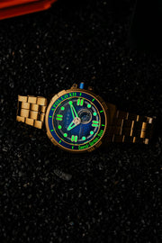 Nubeo Apollo 55th Automatic Limited Edition Medallion Gold - Watches.com - NB - 6093 - 44