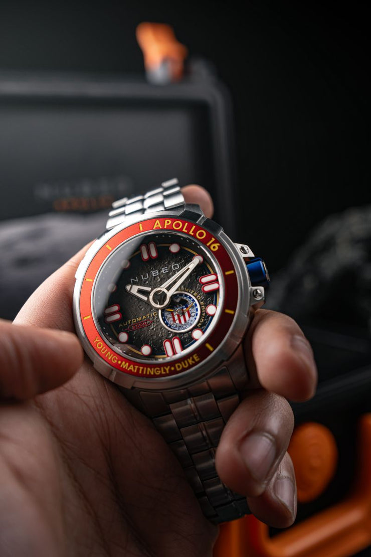 Nubeo Apollo 55th Automatic Limited Edition Rover Red - Watches.com - NB - 6093 - 33