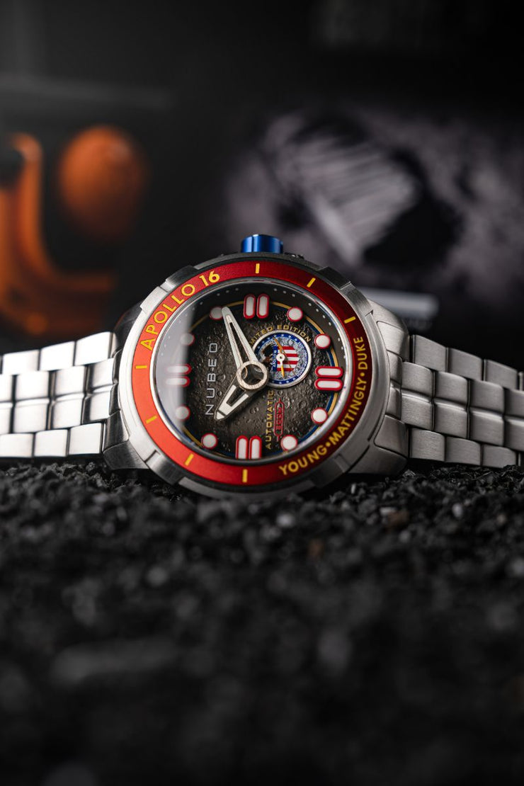 Nubeo Apollo 55th Automatic Limited Edition Rover Red - Watches.com - NB - 6093 - 33