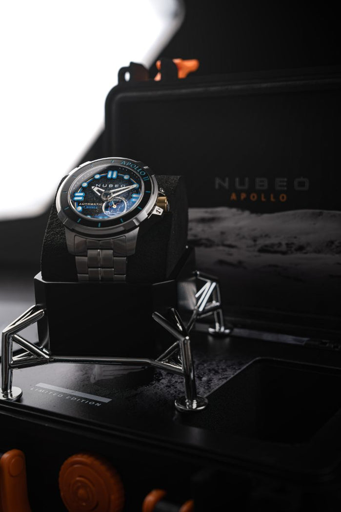 Nubeo Apollo 55th Automatic Limited Edition Space Black angled shot picture