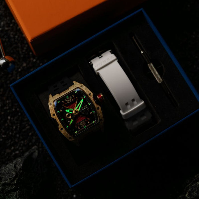 Nubeo Davinci Automatic Limited Edition Gold Dust angled shot picture