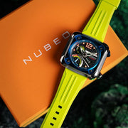 Nubeo Ecliptic Retrograde Dual Time Limited Edition Curious Blue - Watches.com - NB - 6096 - 01