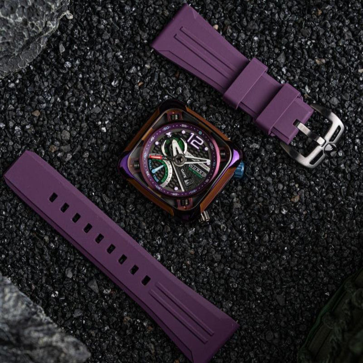 Nubeo Ecliptic Retrograde Dual Time Limited Edition Dark Violet - Watches.com - NB - 6096 - 06