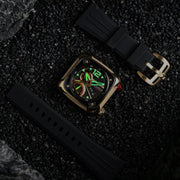 Nubeo Ecliptic Retrograde Dual Time Limited Edition Golden Black - Watches.com - NB - 6096 - 05