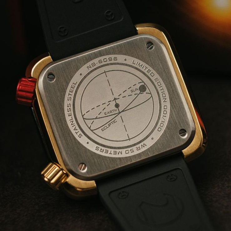 Nubeo Ecliptic Retrograde Dual Time Limited Edition Golden Black - Watches.com - NB - 6096 - 05