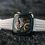 Nubeo Ecliptic Retrograde Dual Time Limited Edition Stark Green - Watches.com - NB - 6096 - 02