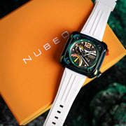 Nubeo Ecliptic Retrograde Dual Time Limited Edition Stark Green - Watches.com - NB - 6096 - 02