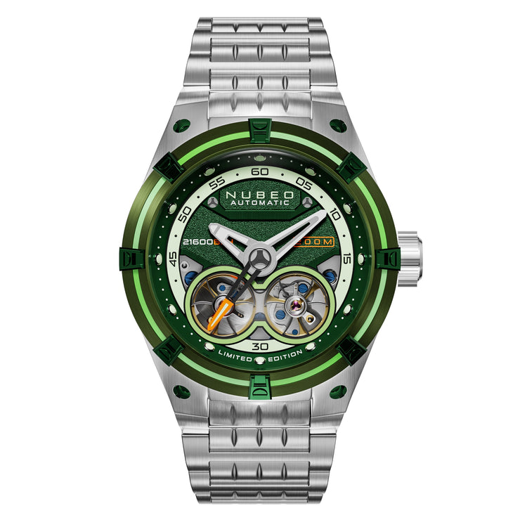 Nubeo Galileo Automatic Dark Green Limited Edition - Watches.com - NB - 6070 - 77