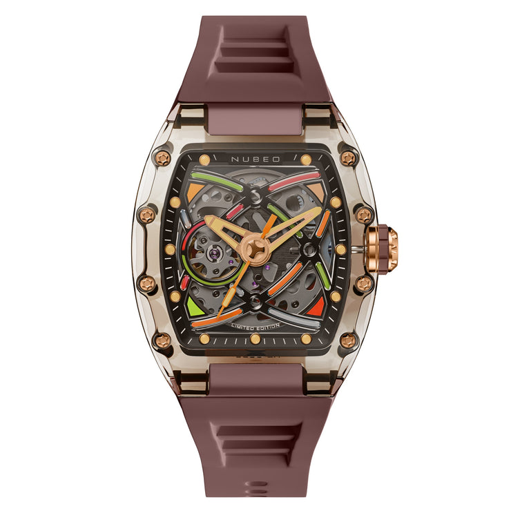 Nubeo Icebridge Sport Automatic Chocolate Brown Limited Edition - Watches.com - NB - 6095 - 08