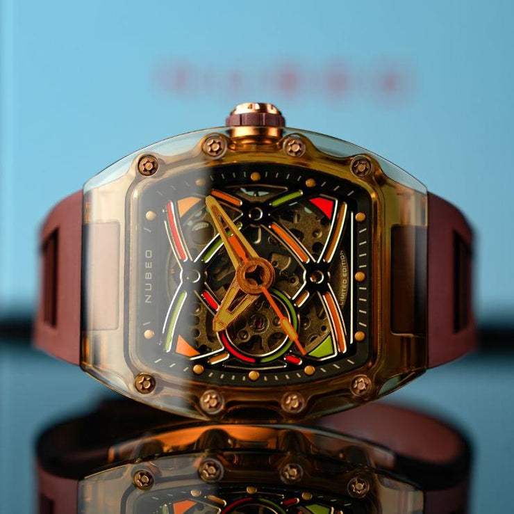 Nubeo Icebridge Sport Automatic Chocolate Brown Limited Edition - Watches.com - NB - 6095 - 08