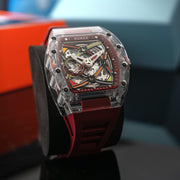 Nubeo Icebridge Sport Automatic Dark Red Limited Edition - Watches.com - NB - 6095 - 02