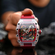 Nubeo Icebridge Sport Automatic Dark Red Limited Edition - Watches.com - NB - 6095 - 02