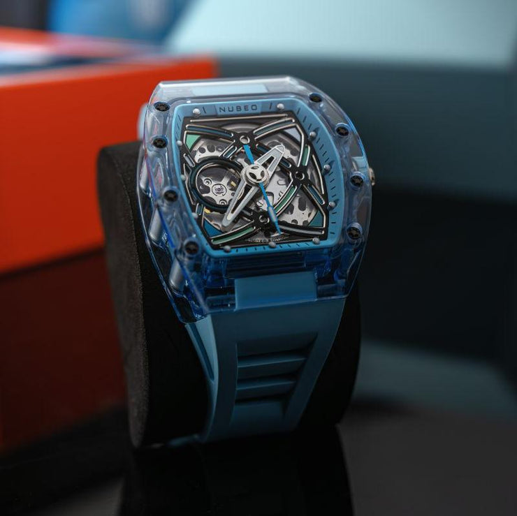 Nubeo Icebridge Sport Automatic Sky Blue Limited Edition - Watches.com - NB - 6095 - 01