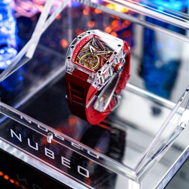 Nubeo Icebridge Tourbillon Cayenne Red Limited Edition - Watches.com - NB - 6101 - 02