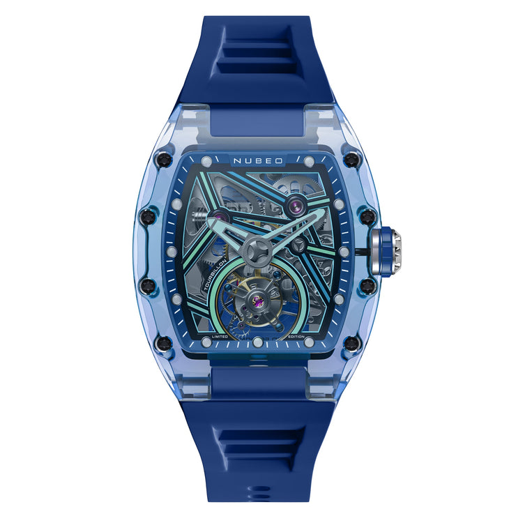 Nubeo Icebridge Tourbillon Deep Blue Limited Edition - Watches.com - NB - 6101 - 03