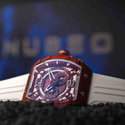 Nubeo Magellan 24 Hour Automatic Crimson Rose - Watches.com - NB - 6087 - 02