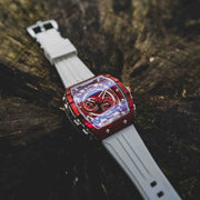 Nubeo Magellan 24 Hour Automatic Crimson Rose - Watches.com - NB - 6087 - 02