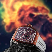 Nubeo Magellan 24 Hour Automatic Crimson Rose - Watches.com - NB - 6087 - 02